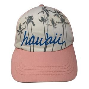 Hawaii Snapback trucker Hat Multicolor OS Adjustable Mesh Back Honolua Wahine